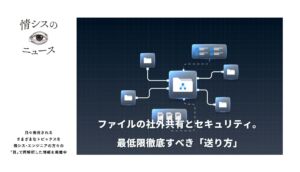 ファイルの社外共有とセキュリティ。最低限徹底すべき「送り方」